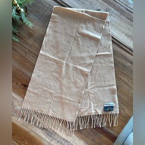 100% Cashmere Scarf | Alan Michael’s | Camel Color | 50” x 11.5”